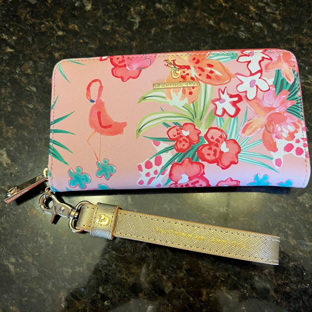 Spartina zip around wristlet and wallet